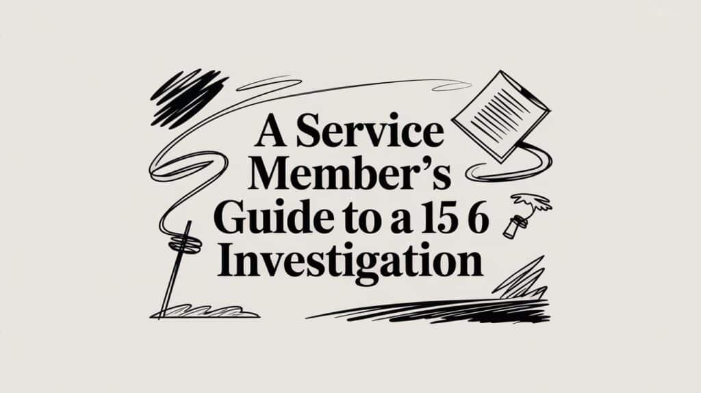 A Service Member's Guide To A 15-6 Investigation