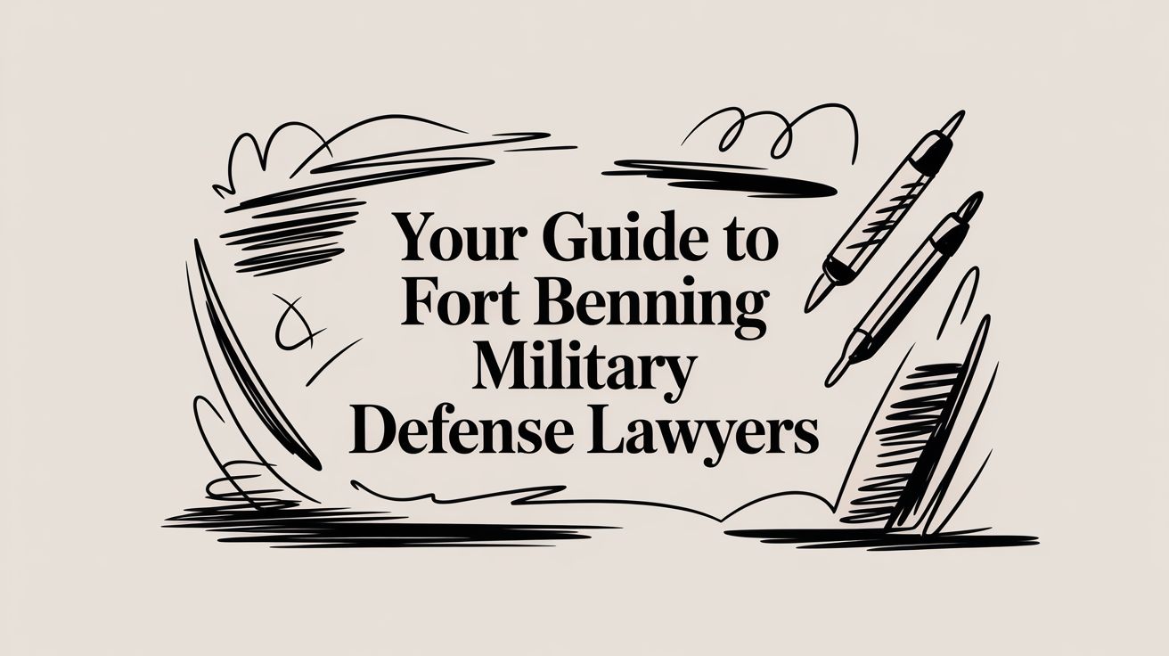 fort benning military defense lawyer legal guide