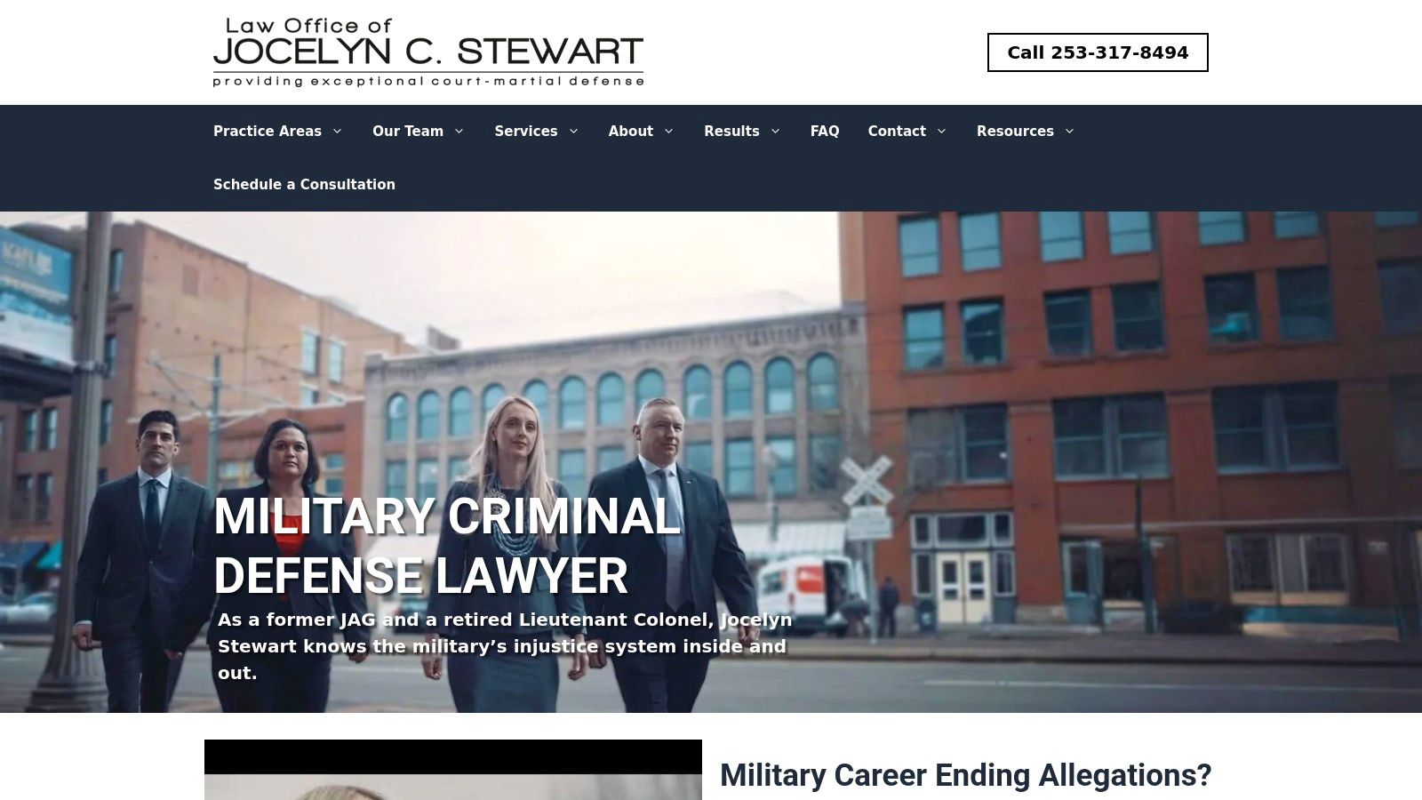 The Law Office of Jocelyn C. Stewart – UCMJ Defender