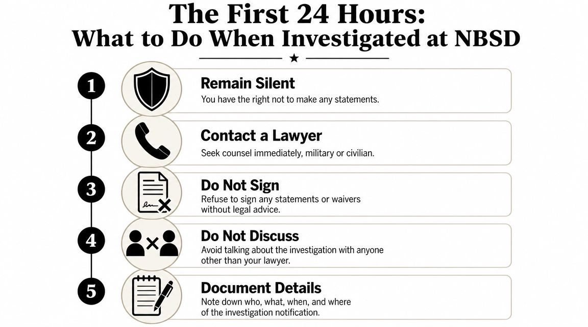 The First 24 Hours What to Do When Investigated at NBSD