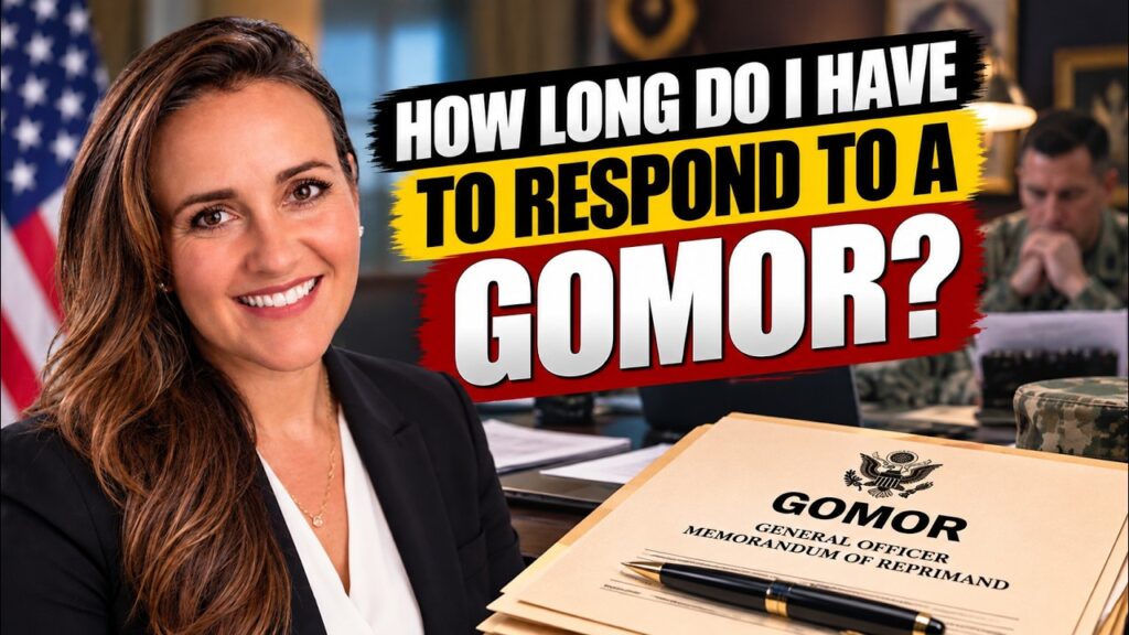 How Long Do I Have to Respond to a GOMOR? 1 How Long Do I Have to Respond to a GOMOR?