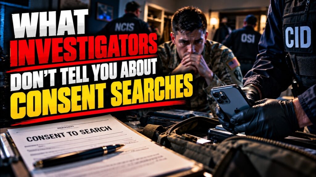 What Investigators Don't Tell You About Consent Searches 1 What Investigators Don't Tell You About Consent Searches