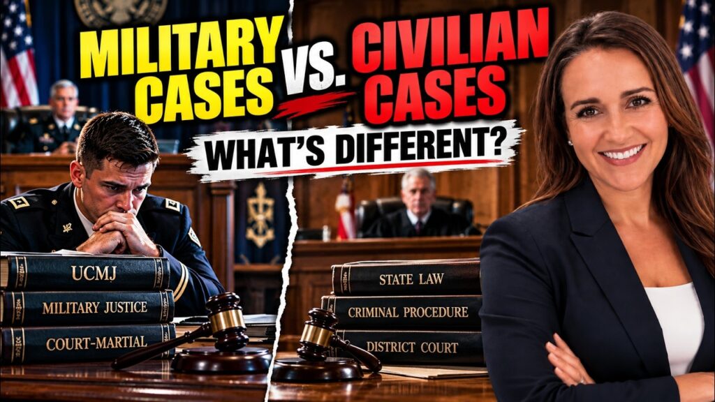 How Do Military Defense Cases Differ From Civilian Criminal Cases?